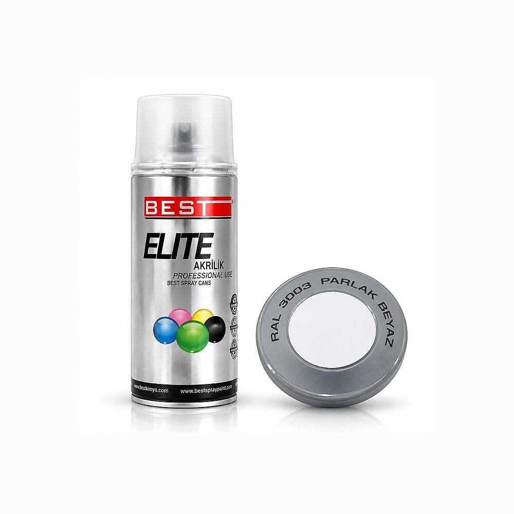 Best Elite Beyaz Sprey Boya 400 ml Dekoratif SNT14595 - 1