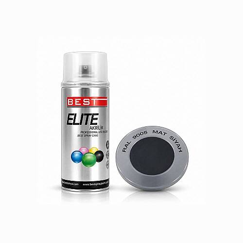 Best Elite Mat Siyah Sprey Boya 400 ml Dekoratif SNT14035
