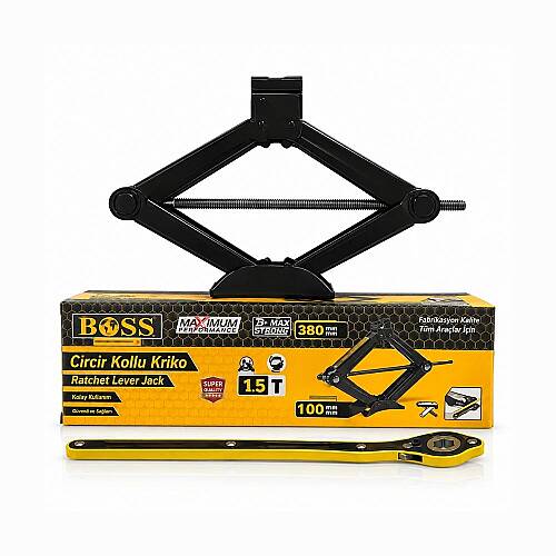 BOSS 1.5 Ton Cırcır Kollu Mekanik Oto Krikosu SNT18911