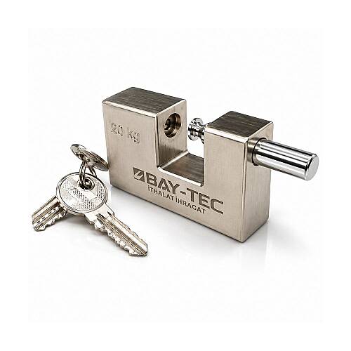 Çelik Yassı Asma Kilit 80 mm İnce Gövdeli Depo Tipi LMK2458 - 2