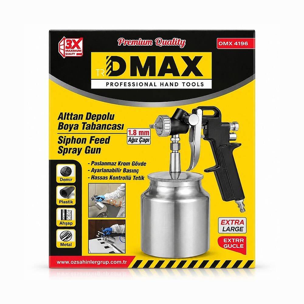 DMAX Alttan Depolu HVLP Boya Tabancası 600 ml mk-1301 - 4