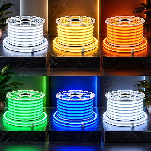K2 220V COB Neon Şerit 10W 700 lm 100 Metre Mavi KCL060 - 3