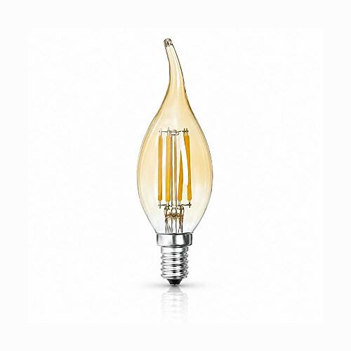 K2 4W E14 Flamanlı Buji Ampul 2700K 10'lu Paket KES600