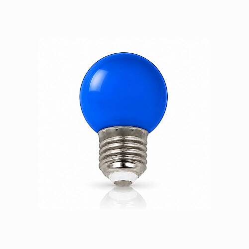 K2 E27 1.5W Renkli Gece Ampul Mavi Dekoratif 1 Paket KNL380