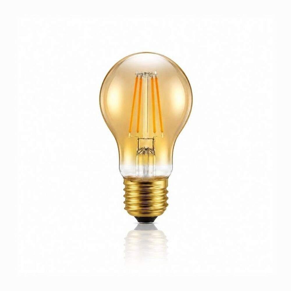 K2 E27 4W A60 Dimlenebilir Flamanlı Amber 5'li KES630 - 1