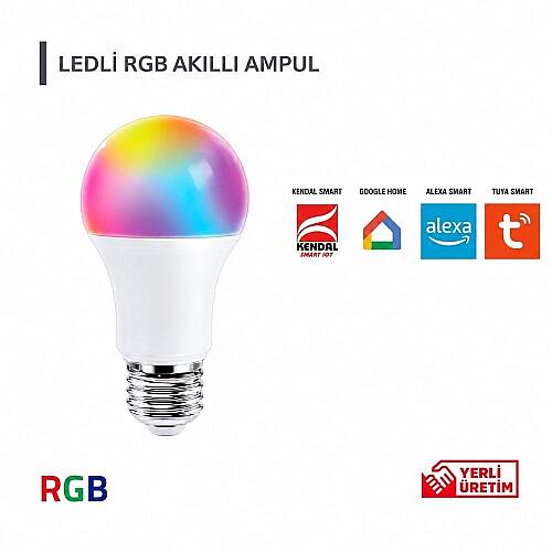 K2 9W E27 RGB Akıllı Ampul Akıllı Ev 10'lu Paket KES301 - 3