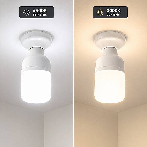 K2 T160 E27 60W Torch Ampul 6500K 5'li Paket KES134 - 3