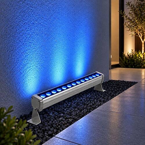 K2 Wallwasher 12W 1200 lm 35cm Mavi Dış Mekan KWL119 - 3