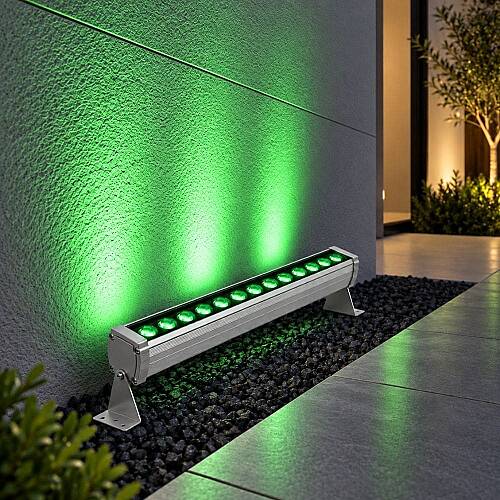 K2 Wallwasher 12W 1200 lm 35cm Yeşil Dış Mekan KWL119 - 4