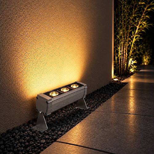 K2 Wallwasher 3W 300 lm 10cm Amber Dış Mekan KWL108 - 3