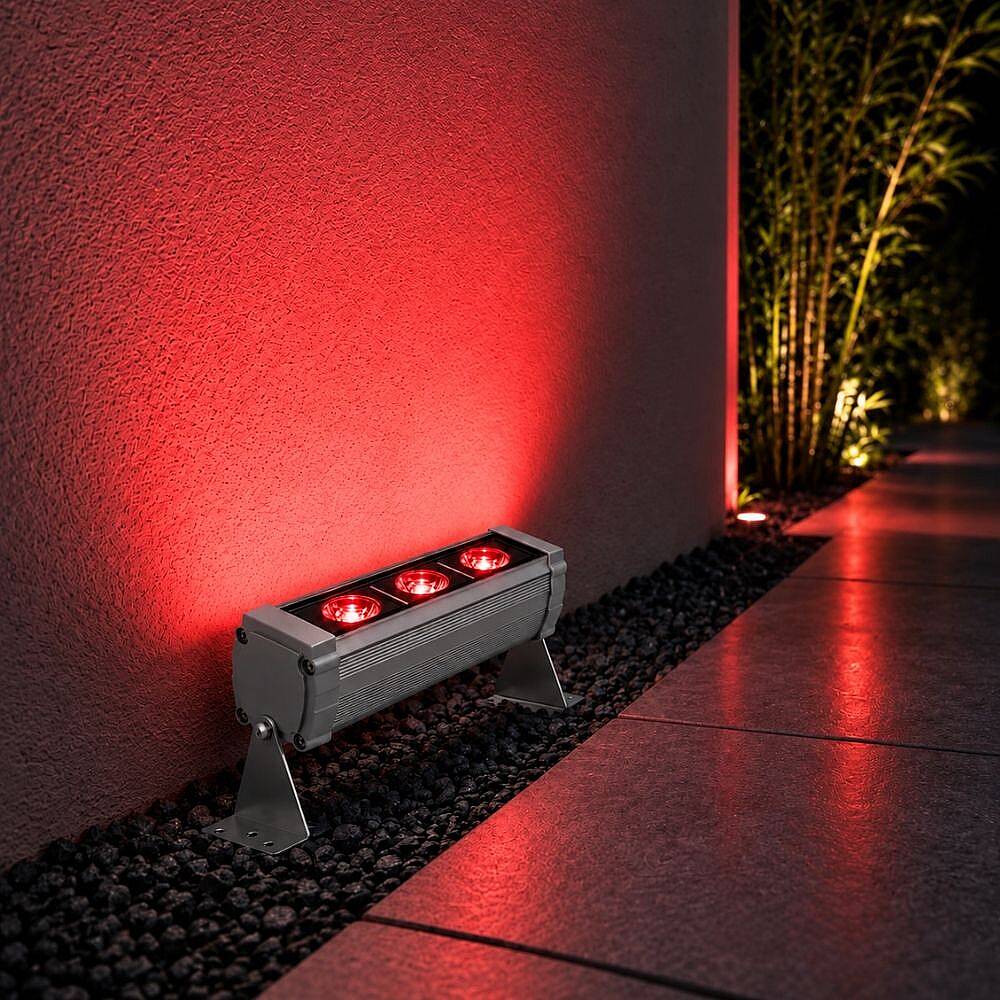 K2 Wallwasher 3W 300 lm 10cm Kırmızı Dış Mekan KWL108 - 3