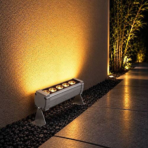 K2 Wallwasher 6W 600 lm 17cm Amber Dış Mekan KWL117 - 3