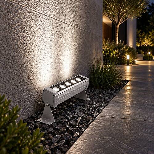 K2 Wallwasher 6W 600 lm 17cm Beyaz Dış Mekan KWL117 - 3