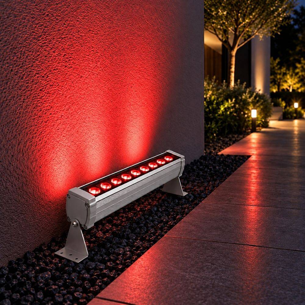 K2 Wallwasher 9W 900 lm 25cm Kırmızı Dış Mekan KWL118 - 3