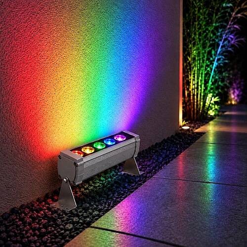 K2 Wallwasher Dış Mekan Armatür 6W 600 lm 17cm RGB KWL117 - 3