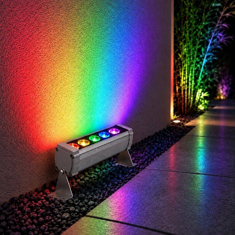 K2 Wallwasher Dış Mekan Armatür 6W 600 lm 17cm RGB KWL117 - 3