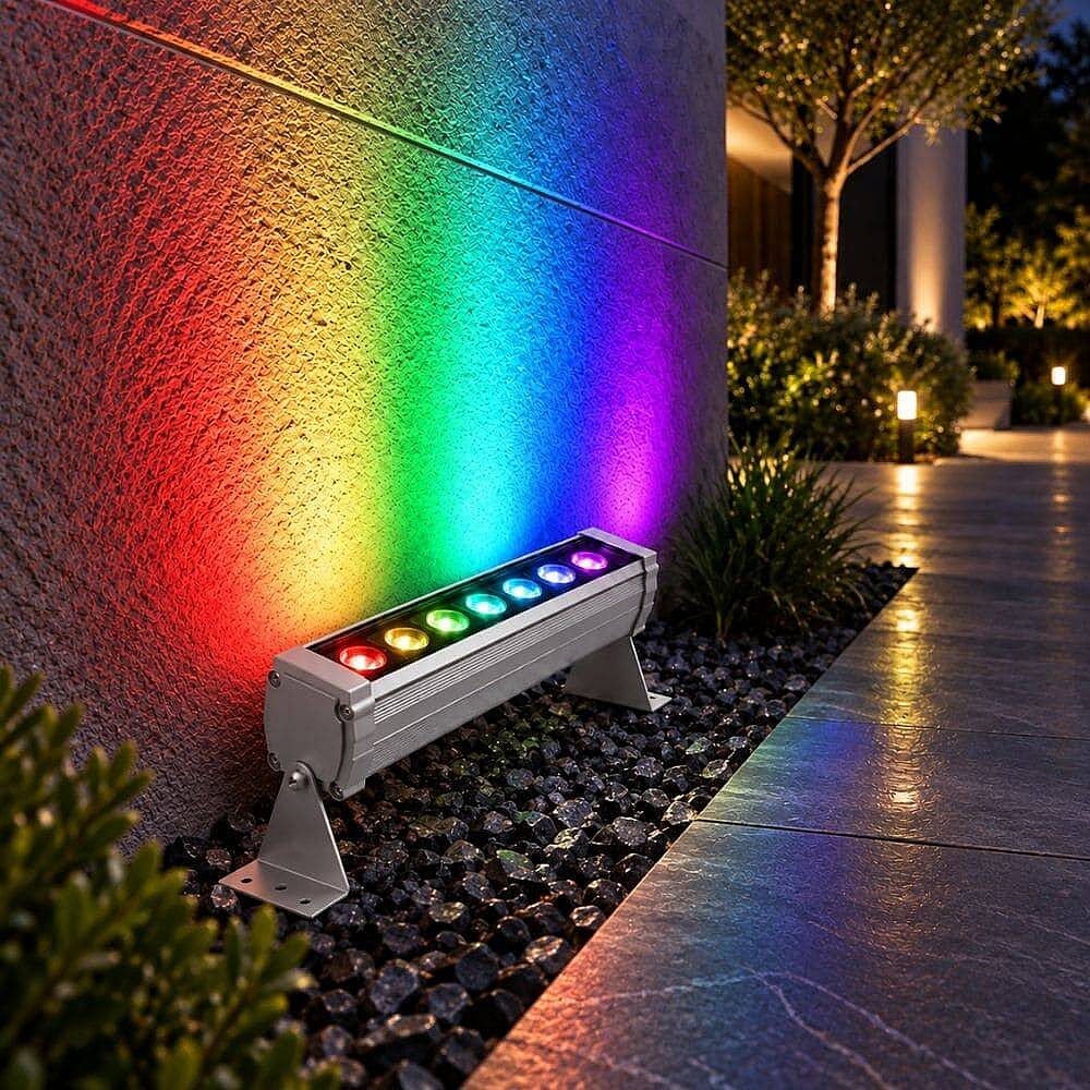 K2 Wallwasher Dış Mekan Armatür 9W 900 lm 25cm RGB KWL118 - 3