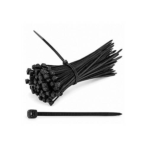 Kablo Bağı Siyah 2,5x200 mm 150 Adet Plastik Kelepçe LMK1800 - 2