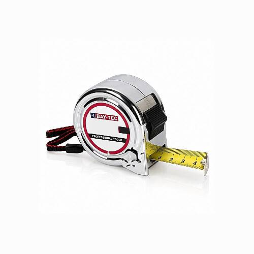 Krom Şerit Metre 10 m x 25 mm Geniş Çelik Şerit LMK4149