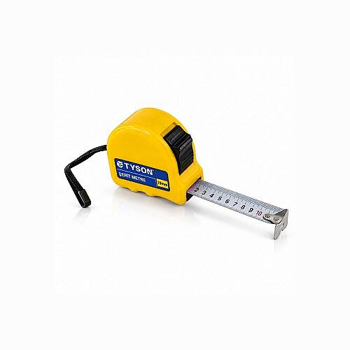 Sarı Profesyonel Şerit Metre 10 m x 25 mm LTYS9029 - 2