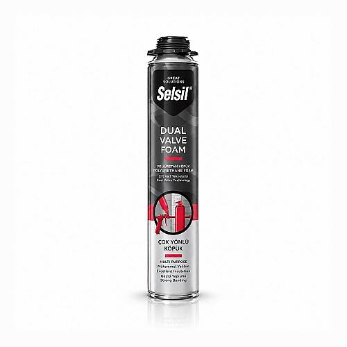 Selsil Çift Valfli PU Köpük Açık Sarı 750 ml SNT18685