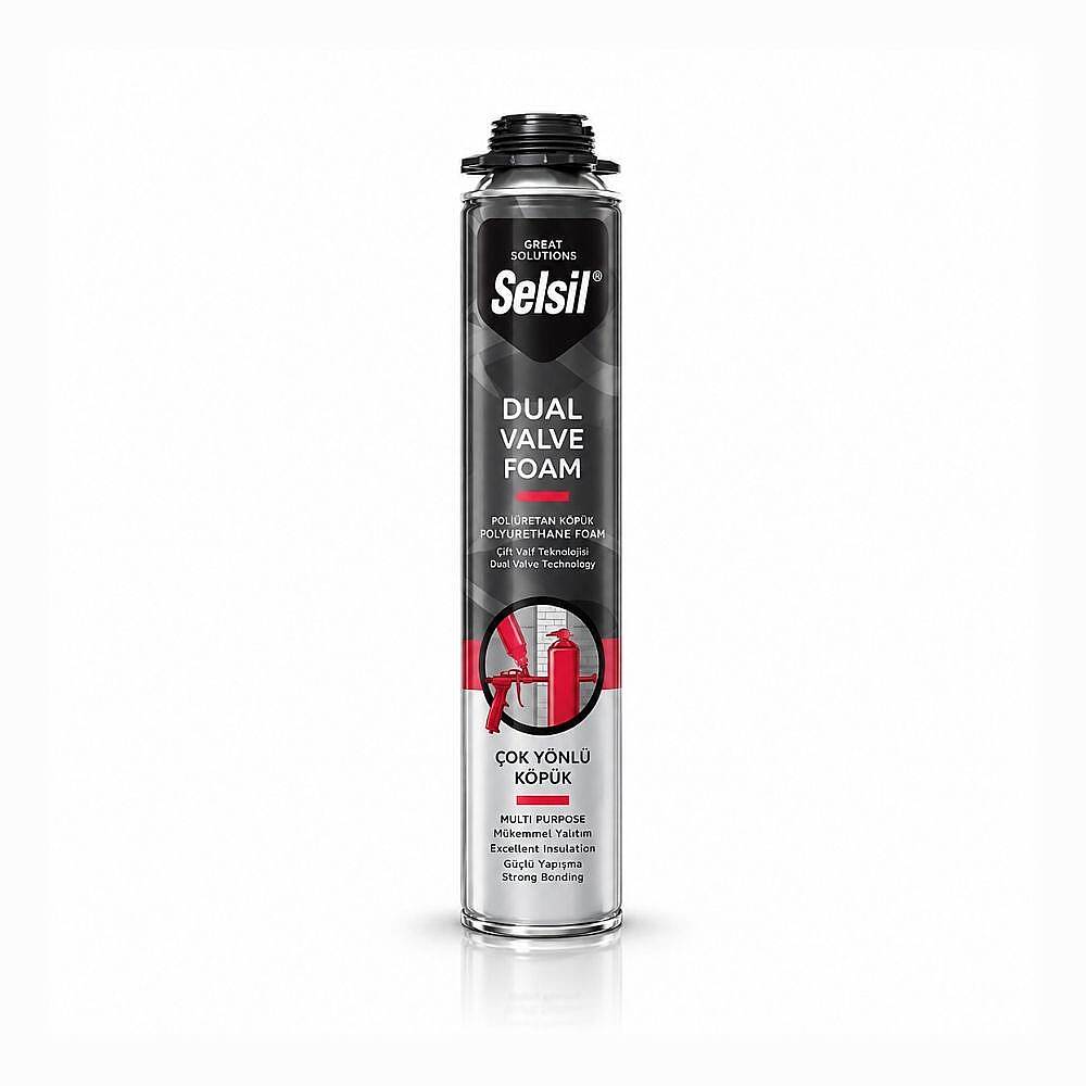 Selsil Çift Valfli PU Köpük Açık Sarı 750 ml SNT18685 - 1