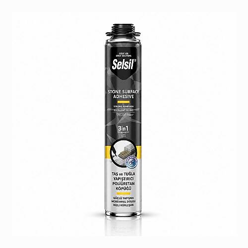 Selsil Taş ve Tuğla Yapıştırıcı Jel Köpük 750 ml SNT18675
