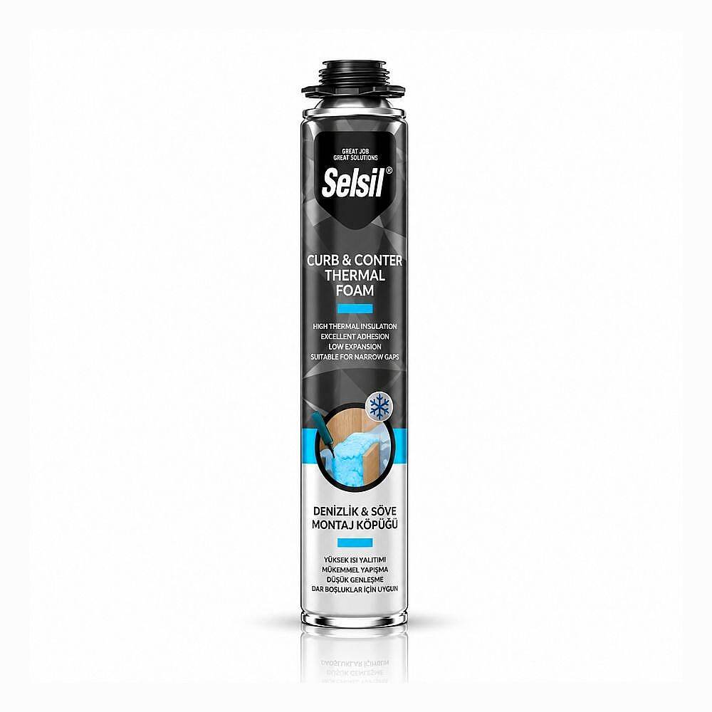 Selsil Tek Bileşenli Sprey Köpük Mavi 850 ml SNT18676 - 1